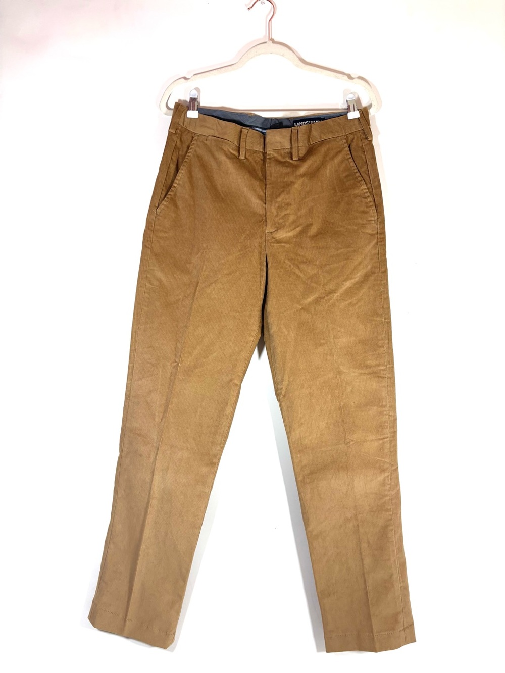 Lands' End Classic  Men’s Flat-Front Chino Pants – Tan/Khaki (31x32)